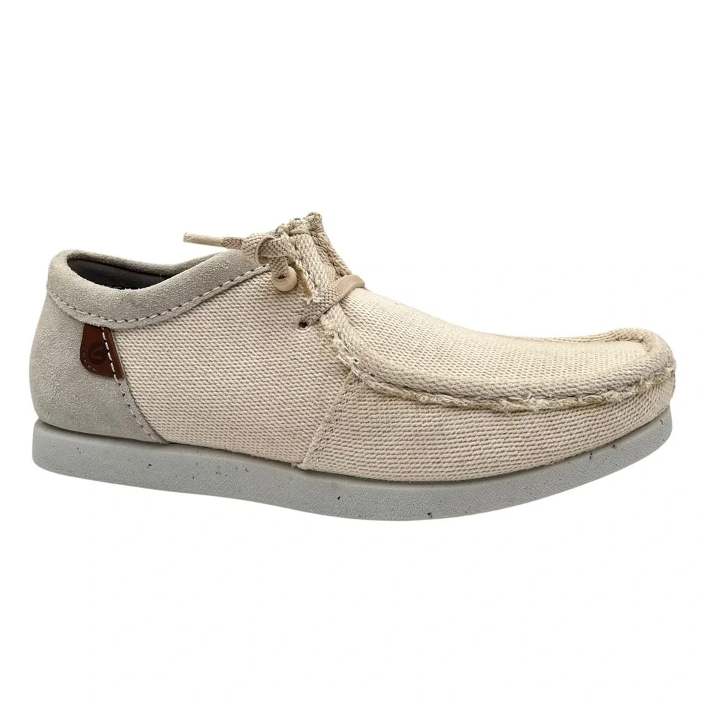 Clarks Mens ShacreLite Moccasin Slip On Casual‎ Shoes Size 11 Ivory Combination